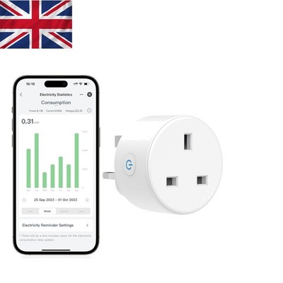 Smart Plug mit Energieüberwachung & Kostenschätzung - funktioniert mit Alexa & Google