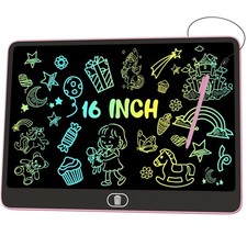 16 Inch LCD Writing Tablet for Kids, Electight Colorful 16"W x 16"H, Pink