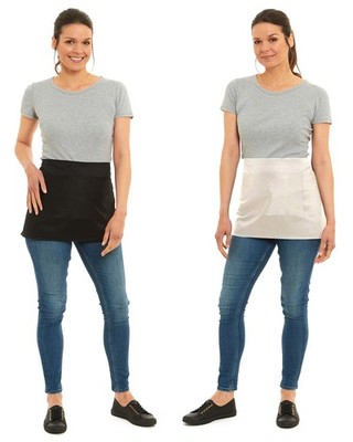 Schlichte Barschürze mit Tasche für Herren & Damen Taillenschürze für Bar Café Restaurant