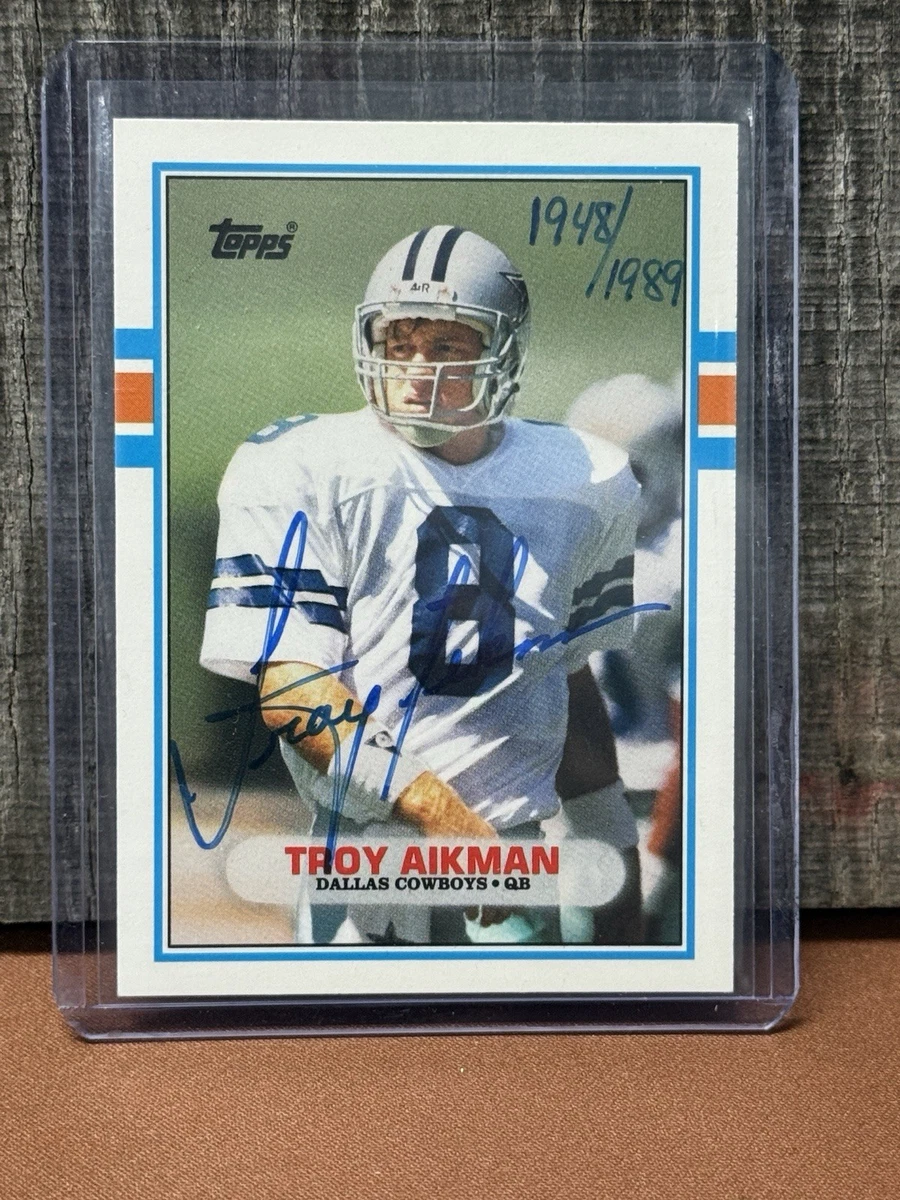 Troy Aikman Autograph Football Cards for sale | eBay