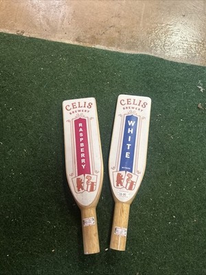 Celis Brewery Beer Tap Wooden Handle Blank Paddle Shape Man Cave