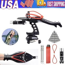 Bowfishing Set Catapult Slingshot Sling Darts Reel Target Archery Hunting Shoot