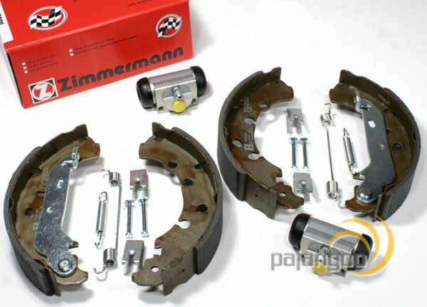 Zimmermann Bremsbacken Ø 203 Mm + ZubehöR Satz + Radzylinder Hinten FüR Mazda 2-image