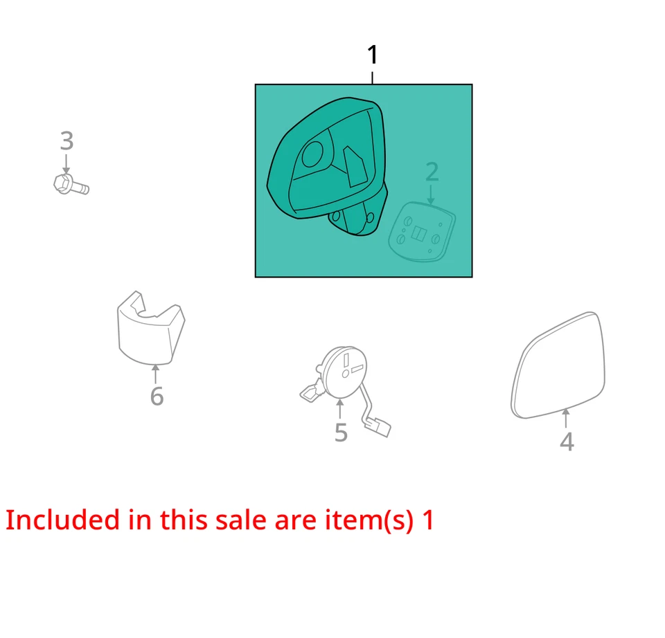 Espejo retrovisor eléctrico Saturn Vue 2008-2010 conductor vista lateral izquierdo blanco QZO7O Foto 3 de 4