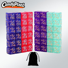 48pcs MTG Counter Dice Set 12mm/0.47inch 6-Si...