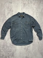 90s Lee Riders USA Western Shirt Vintage Denim Snap Button Cowboy 100 Cotton M
