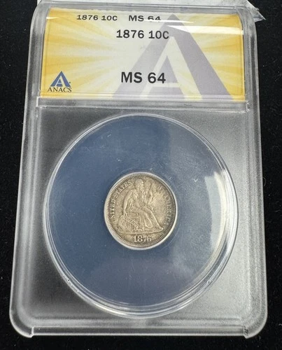 1876 Seated Liberty Dime - MS64 @ Greysheet Bid