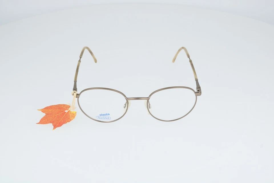 Monturas para gafas Safilo Elasta Team doradas redondas 3843 51-20-140 Foto 2 de 4