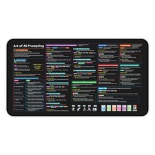 Chat GPT Desk Mat for Writing Better AI Prompts-Lambock New Version | 2 Sizes