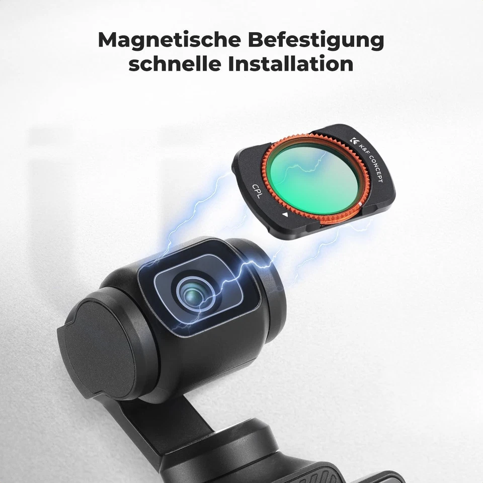 K&F Concept Filterset CPL Filter, ND16, ND64, ND512 Filter for DJI Osmo Pocket 3 - Bild 3 von 4