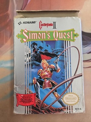 Castlevania II Simon's Quest (Nintendo NES, 1988)  no manual.