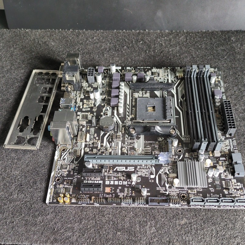 ASUS PRIME B350M-A Socket AM4 DDR4 M-ATX Gaming Motherboard With I/O Shield