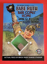 Babe Ruth RELIC Card BRICK PIECE From YANKEE STADIUM 2009 Movie Posters YANKEES