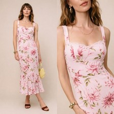 Reformation Irisa dress in the 'Chrysanthemum' floral print size 4