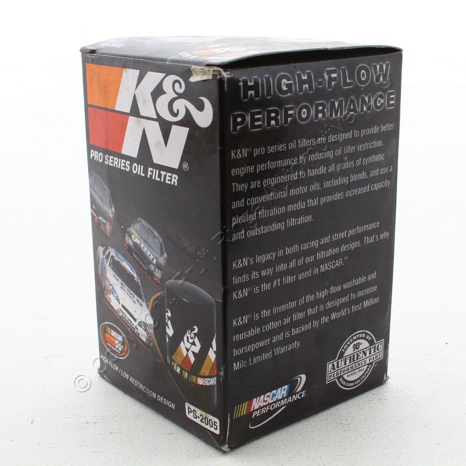 Filtro de aceite de motor K&N PS2005 plateado para 98-05 VW Beetle 85-07 Golf 00-10 Audi S3 Foto 3 de 3