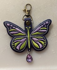 Portland Leather Goods Modified Monarca Monarch Butterfly Tassel Amethyst