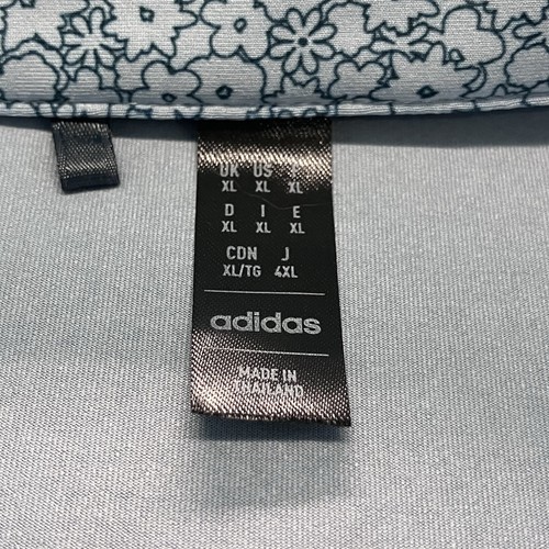 Adidas Golf Polo Ultimate365 Allover Print Floral Shirt Men's XL Preppy - Picture 2 of 9