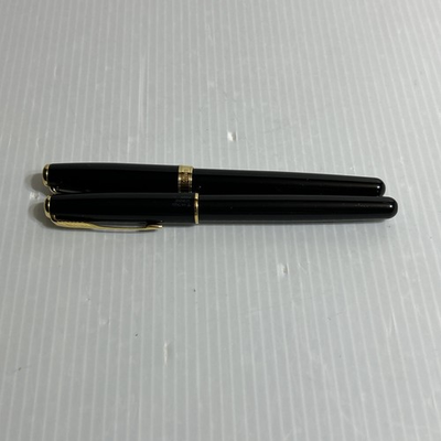 #ad Lot Parker Sonnet Pen amp; Ballpoint Black With Gold Accent Made In FRANCE $71.99