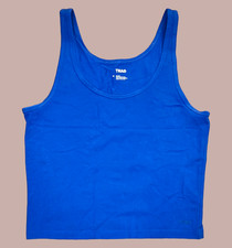 TNA Aritzia Bright Blue Cotton Tank Top Sport...