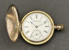 American Waltham Pocket Watch Coin Silver Gold Filled Case 16s 7J Hunting 1888