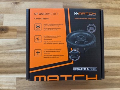 MATCH UP X4BMW-CTR.3 BMW 4'' Center Speaker 1 2 3 4 5 6 7 X Z Mini i8 i3 Audiotec