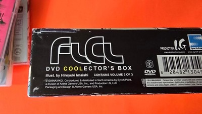 FLCL Fooly Cooly DVD Collector's Box SynchPoint Vols 1-3 Gainax