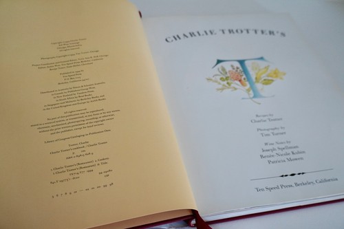Charlie Trotter's Cookbook (1994, Hardcover), with Dust Jacket