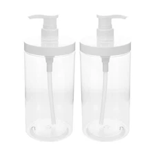 2 PCS Travel Dispenser Refillable Pump Bottle Leak Proof Bottles