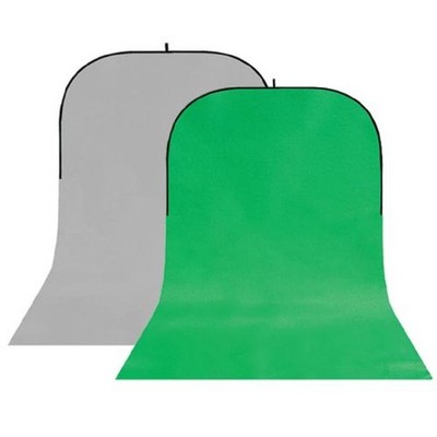 StudioKing faltbarer Hintergrund BBT-03-10 Grau/Grün 150x400 cm