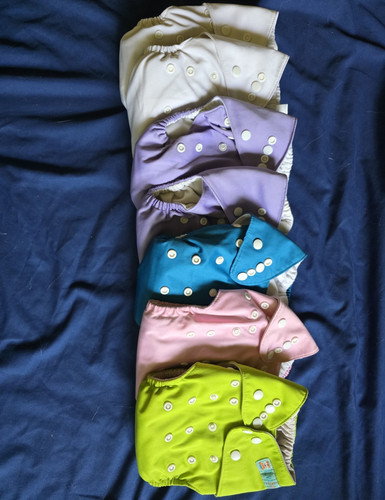 Alva Baby Lot of 7 Reusable Cloth Diapers