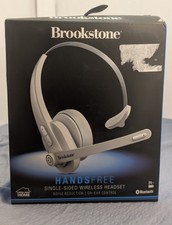 Brookstone Hands Free Single-Sided Wireless Headset Open Box Amazon Return