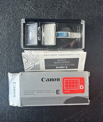 Canon Focusing Screen E - New Open Box - EOS 620 & EOS 650