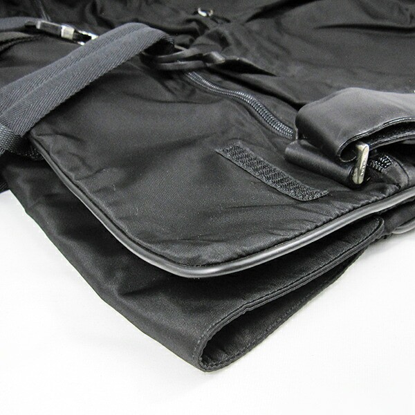 Used PRADA 2WAY Garment Case Costume Bag Nylon Black Shoulder thumbnail 5