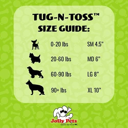 Jolly Pets Tug-n-Toss Ball mit Griff lila 4,5 Zoll Gummispielzeug für Hunde - Bild 3 von 7