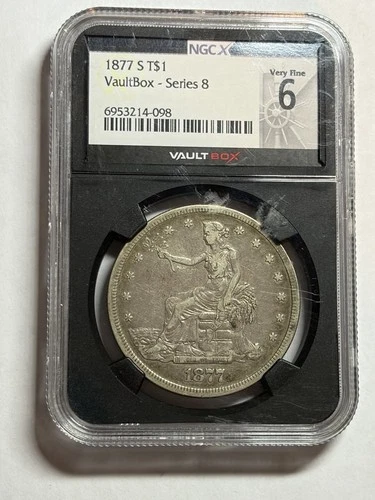 1877-S Silver Trade Dollar NGCX 6 (VF30) Tough Original Type Coin