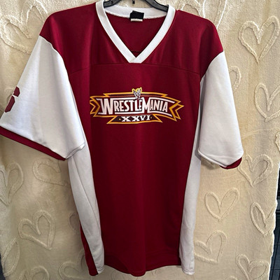 WWE Authentic WrestleMania XXVI Jersey Style Shirt #26 Red/White