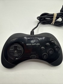 SEGA SATURN ORIGINAL OEM CONTROLLER GAMEPAD MK-80116 REMOTE BLACK CONTROL