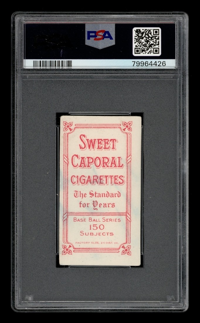 1909-11 T206 Set-Break Addie Joss Portrait Sweet Caporal PSA 1.5 FR view 2