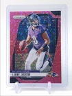 LAMAR JACKSON 2024 PANINI PRIZM PINK NO HUDDLE RAVENS #19 /25 Q3312