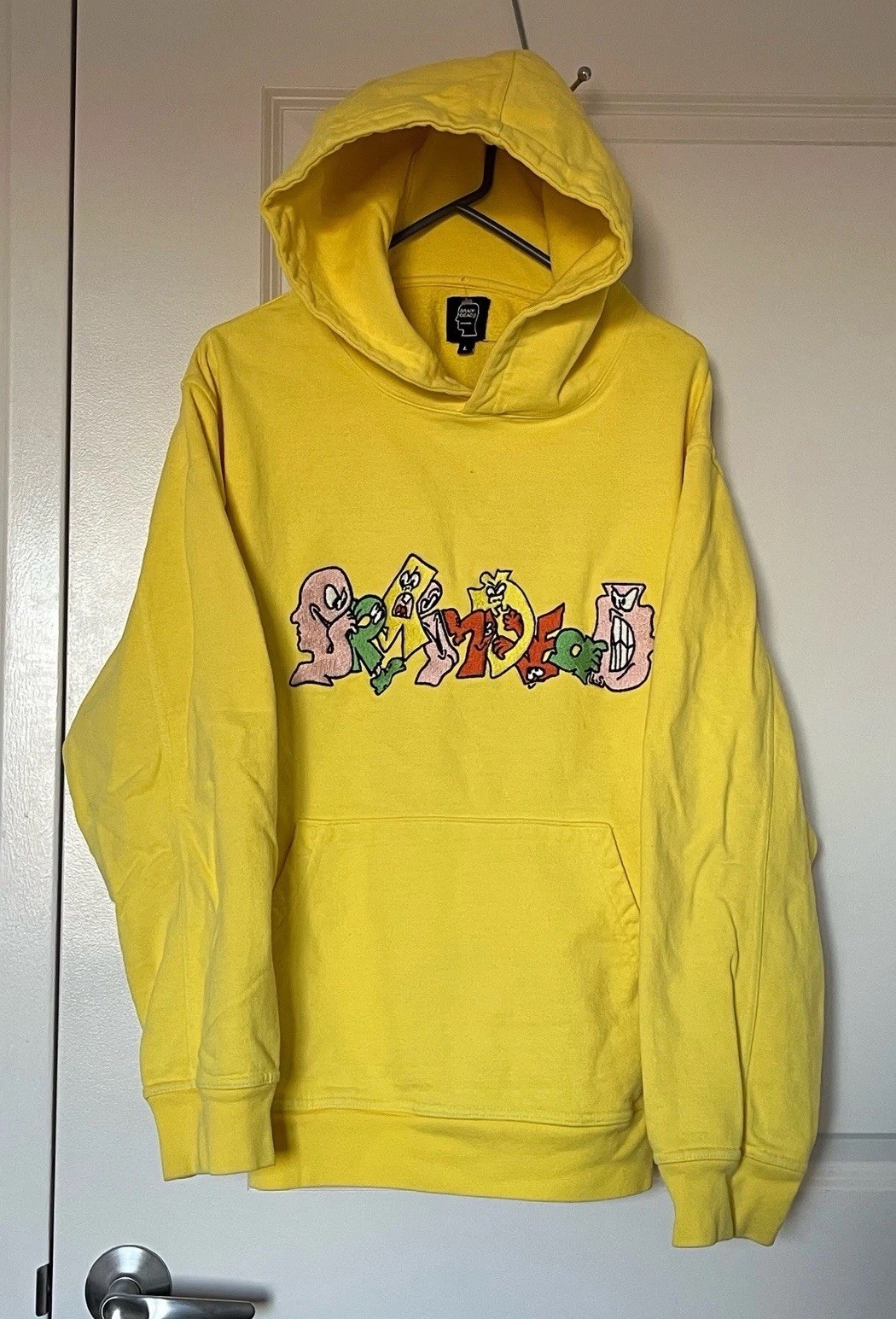 Brain Dead Embroided Graffiti Pullover Hoodie Lig… - image 2