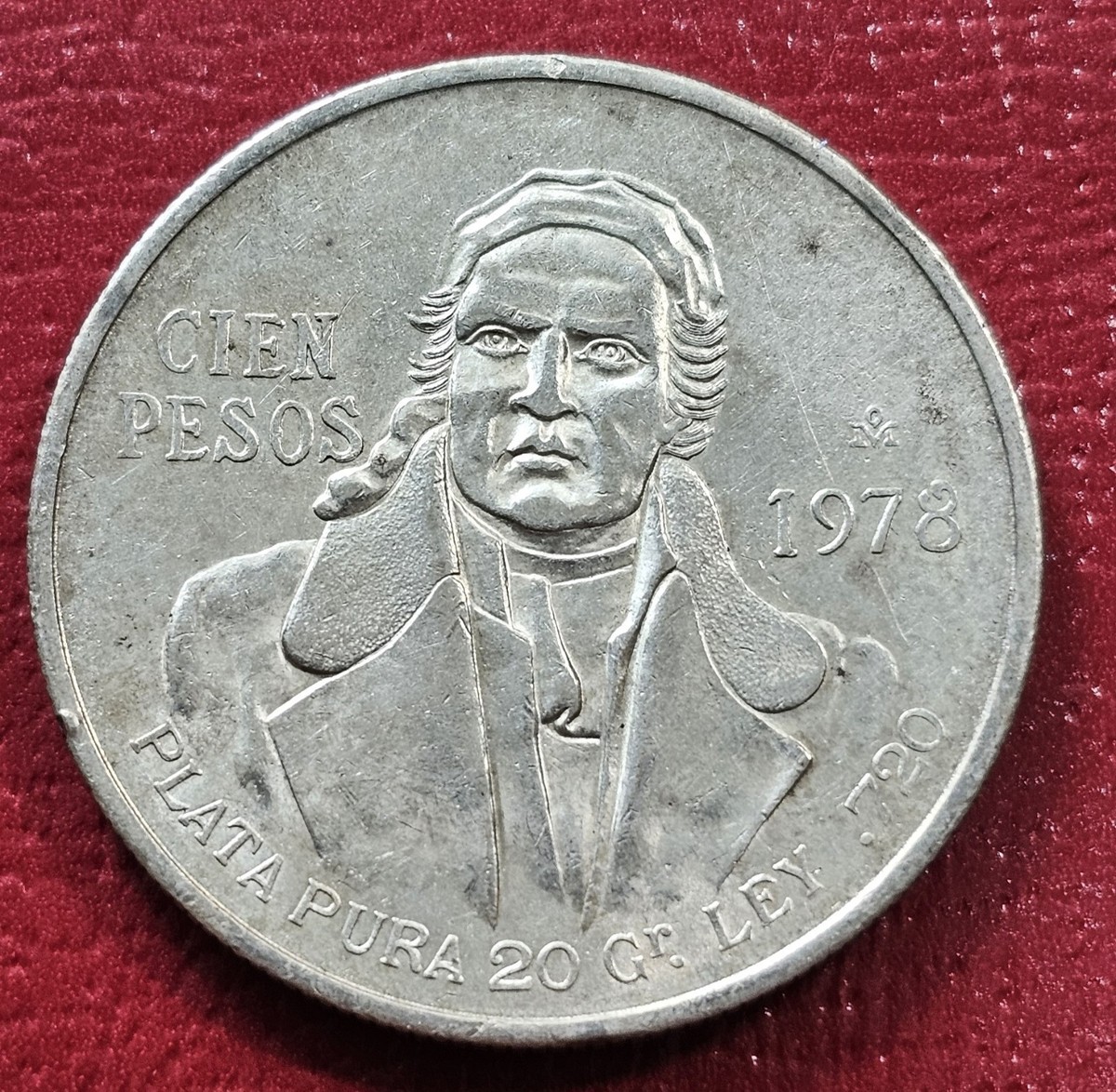 hab035 メキシコ 100ペソ銀貨 ホセモレイロス 1978年 1978 Mexico Silver 100 Pesos | eBay