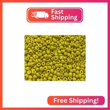 Czech Glass Seed Beads Size:6/0 40 gr / 1.4 oz   Yellow 