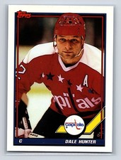 1991-92 Topps - Dale Hunter #229 Washington Capitals Hockey Card