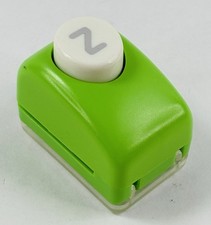 EK Success Paper Shapers 1/2" Alphabet Letter Z Craft Paper Punch Scrapbook