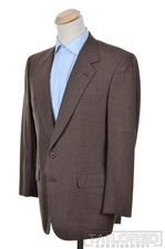 BRIONI Elice Solid Brown 100 Wool Luxury Sport Coat Blazer Jacket - BESPOKE 42