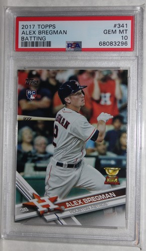 Alex Bregman [Batting Gold] #341 2017 Topps card