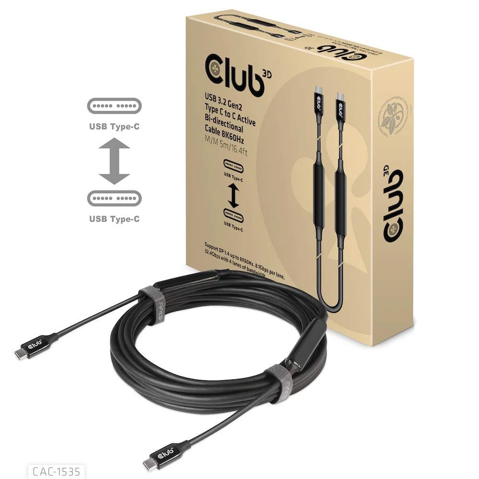 Dynamic USB Type C Bi-Directional Cable - Charge & Stream at 10Gbps, 5m - Image 4 of 4