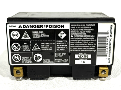 Duralast Gold AZX10S Powersport Battery Absorbed Glass Mat (AGM