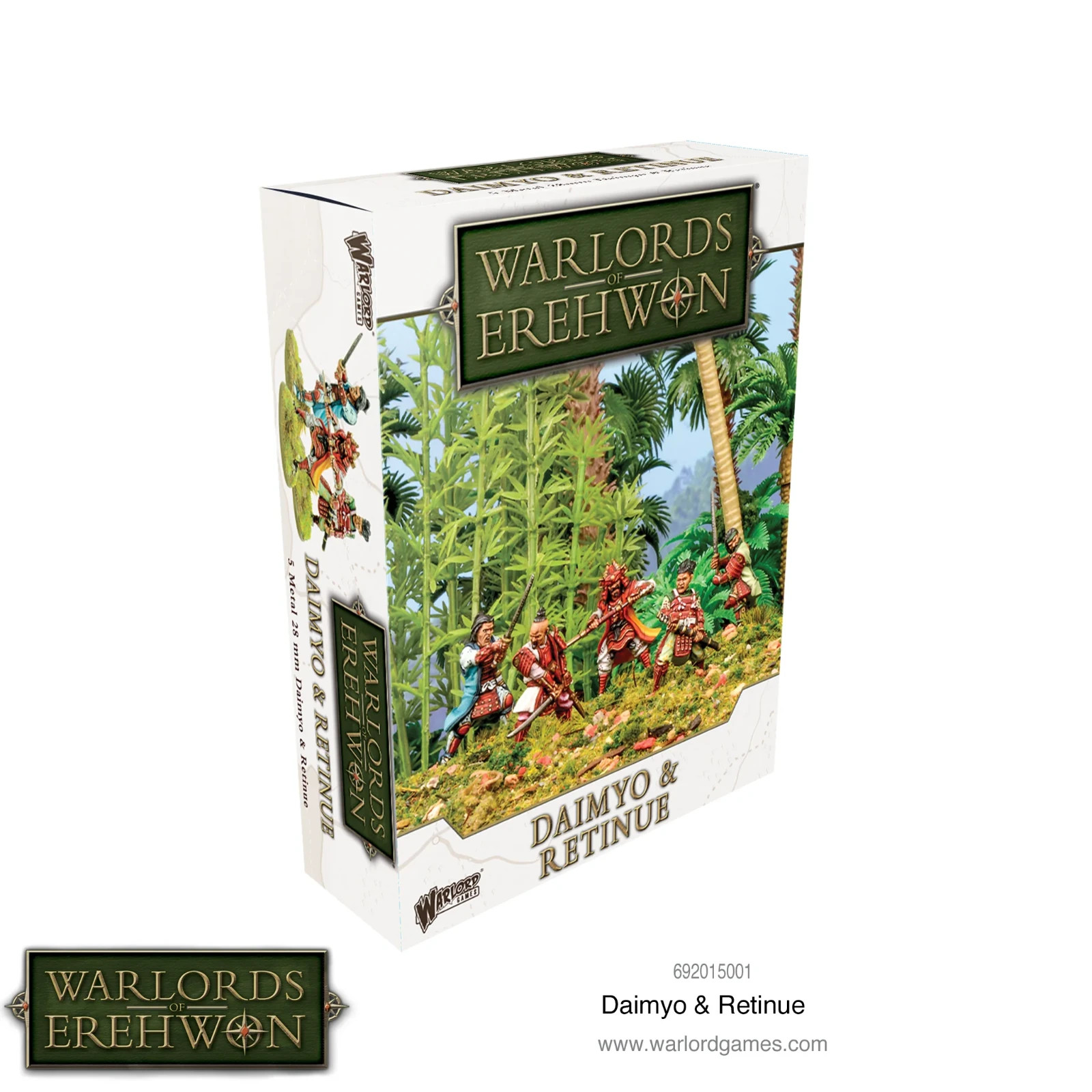 Daimyo & Retinue - Brand New - Warlord Games Warlords Of Erehwon Miniatures