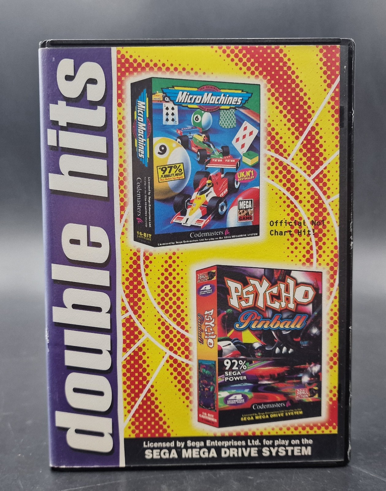 Double Hits Micro Machines Psycho Pinball SEGA Megadrive Mega Drive Complet PAL